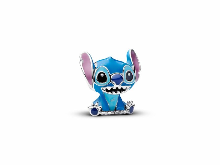 Conta Pandora Disney Stitch sterling silver charm with purple - Ana Joalheiros