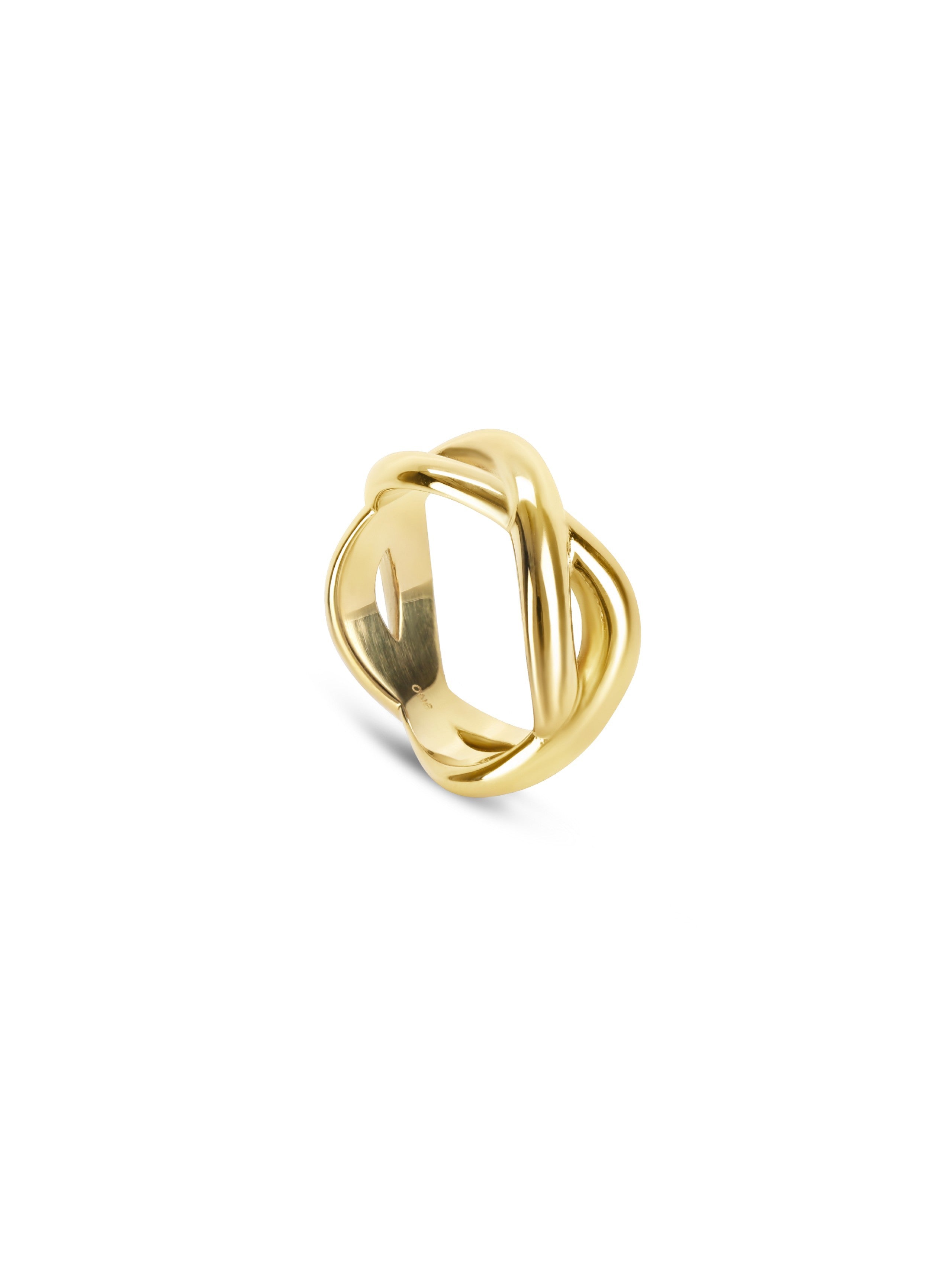 Anel One Senhora Infinity Crossed Gold 6