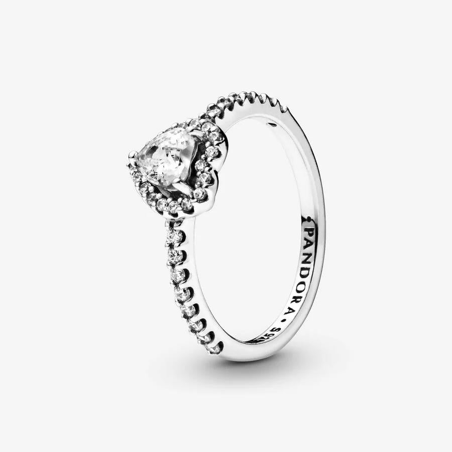 Anel Pandora Heart Sterling Ring - Ana Joalheiros