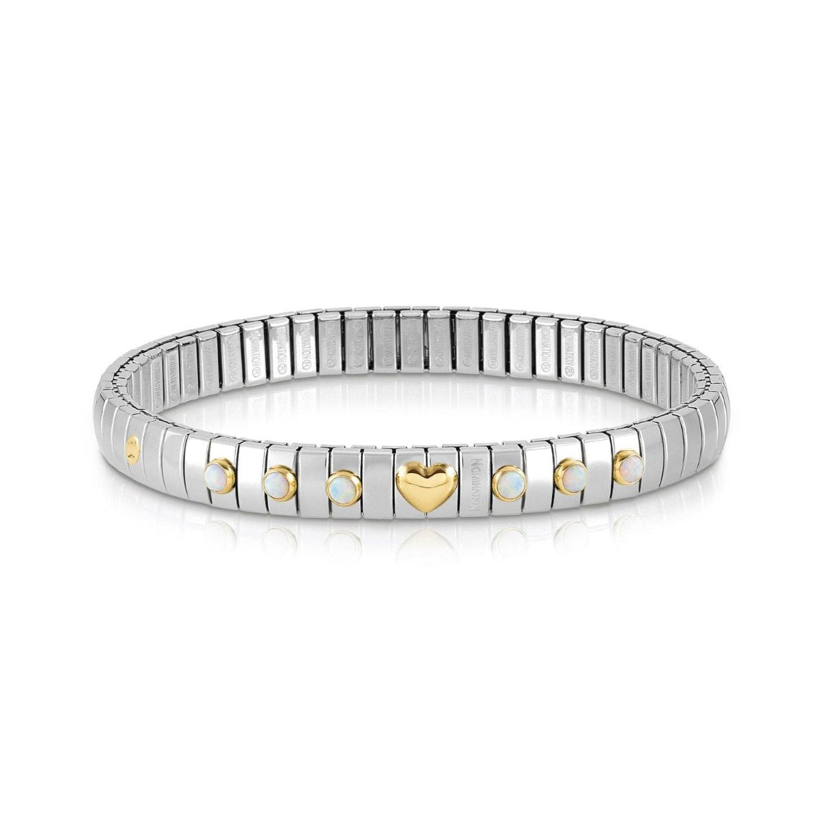 Pulseira Nomination Coração Dourado