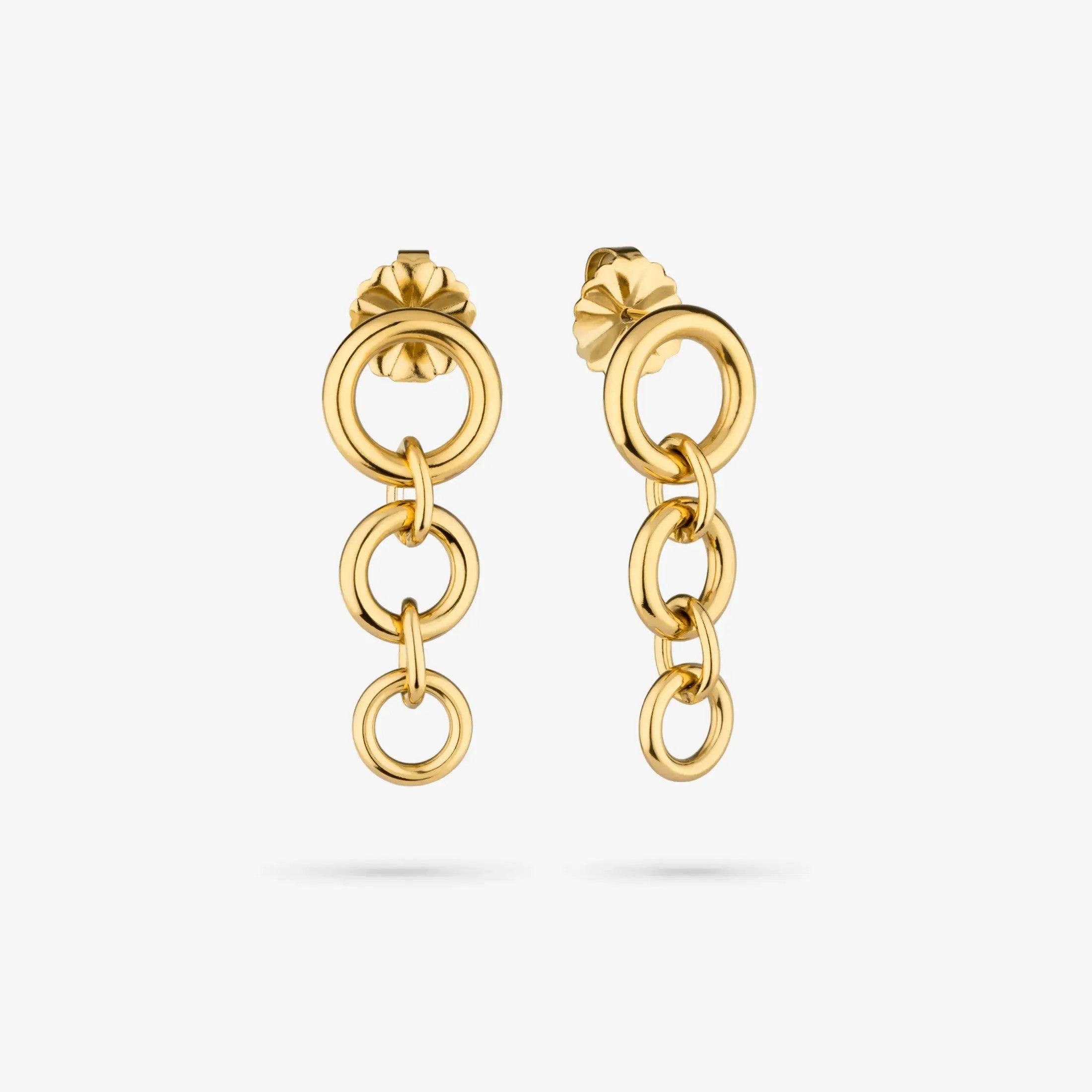 Brincos Radiant By Jewels Mulher Knots Triplo Dourados