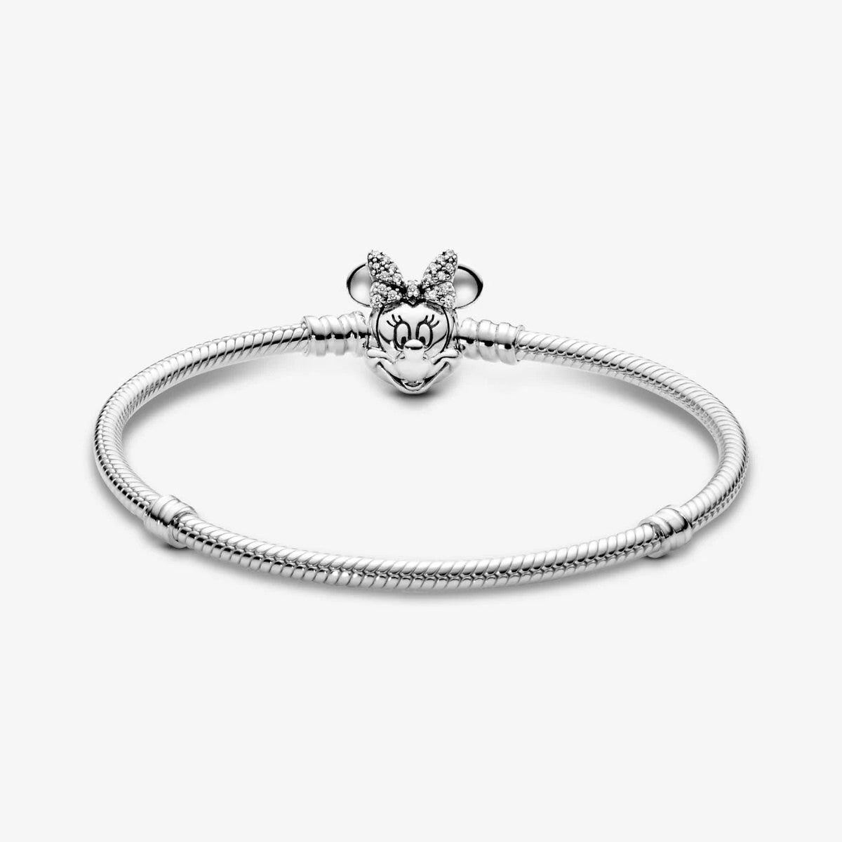 Pulseira Pandora Malha Snake Fecho Minnie Pavé Disney Pandora Mos - Ana Joalheiros