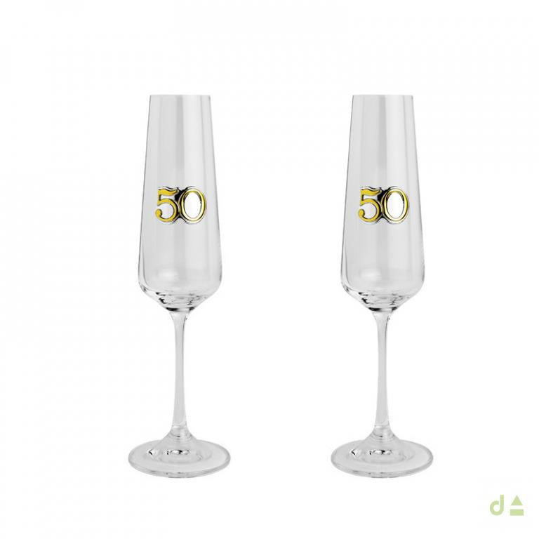 Conjunto 2 Flutes - 50 Anos - Ana Joalheiros