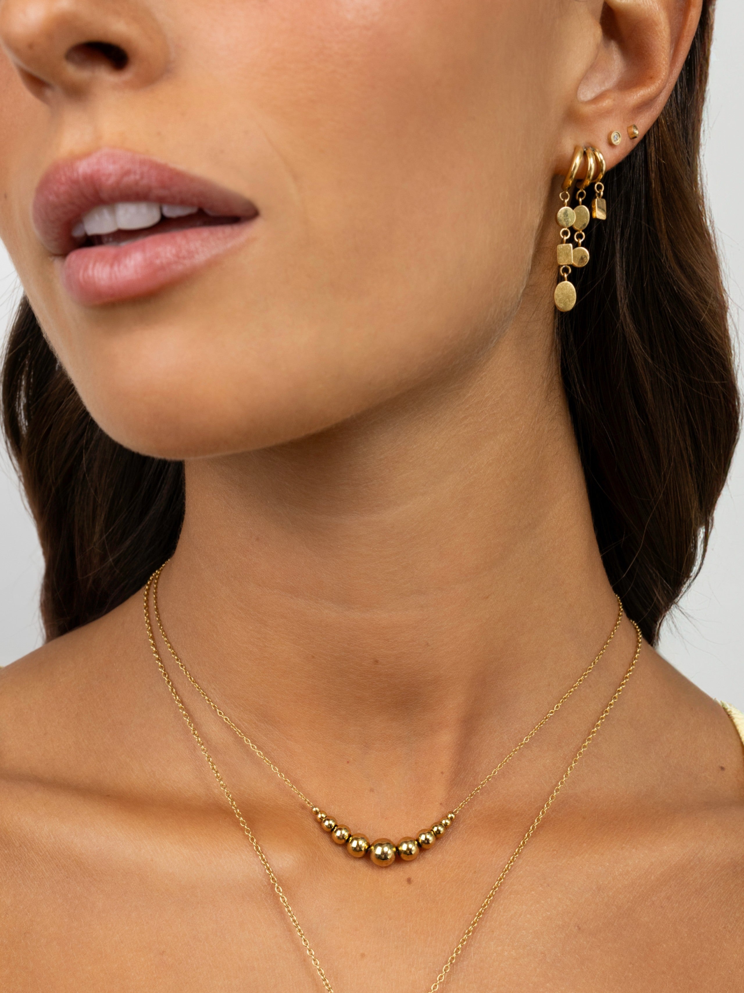 Brincos One Senhora Drop Gold - Ana Joalheiros