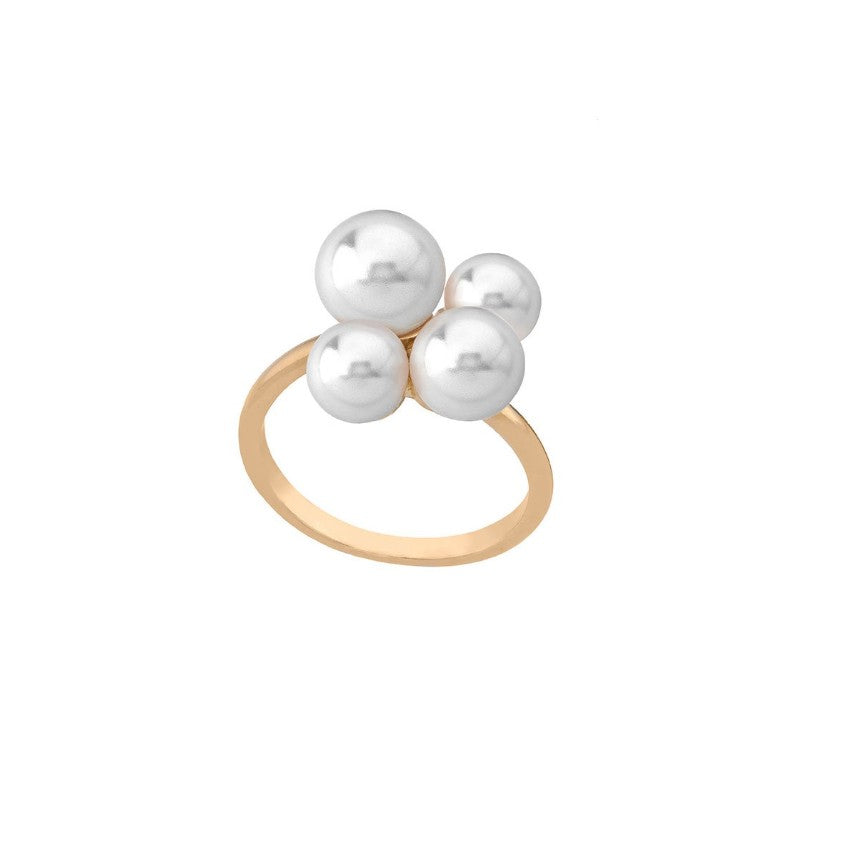 Anel Majorica Prata Arpegio