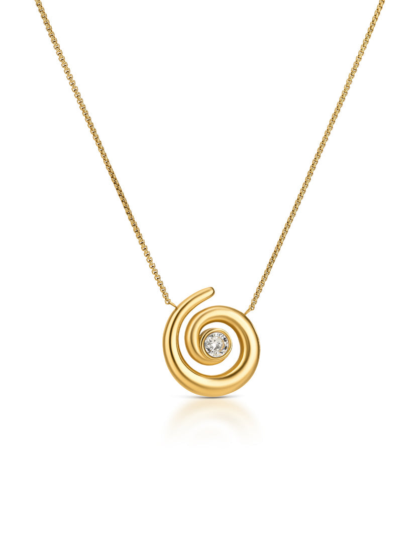 Colar One Senhora Chess Spiral Gold