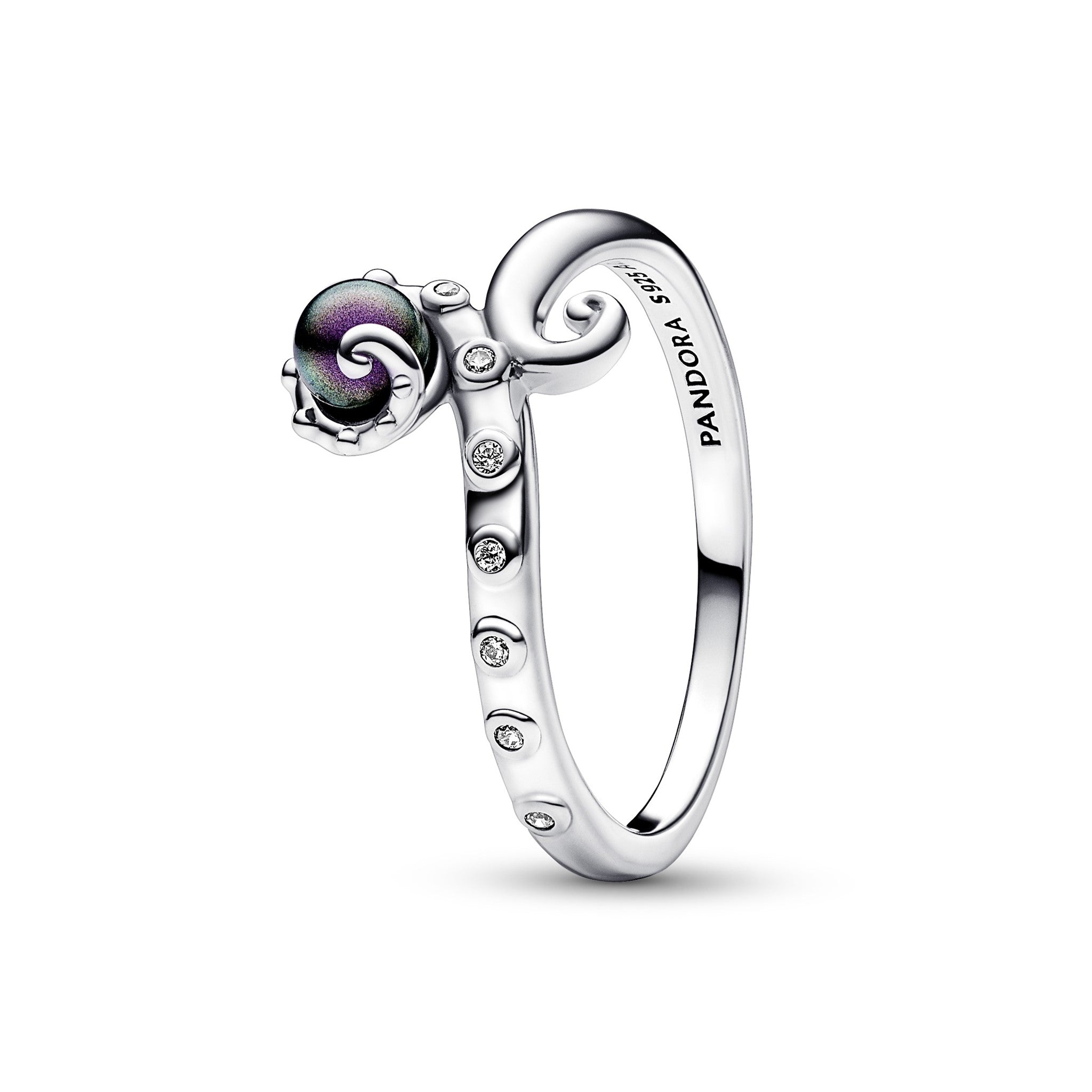Anel Pandora Wave Heart Sterling - Ana Joalheiros