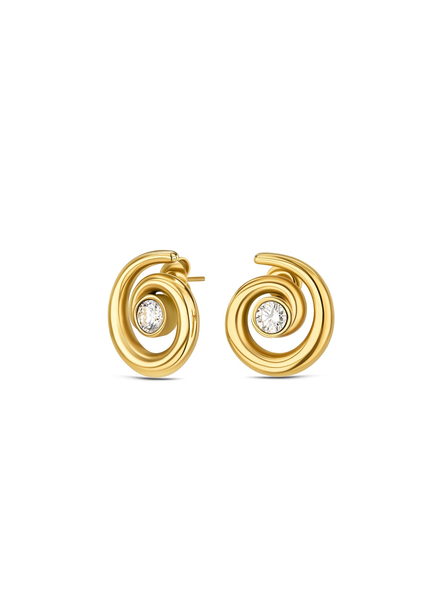 Brincos One Senhora Chess Spiral Gold