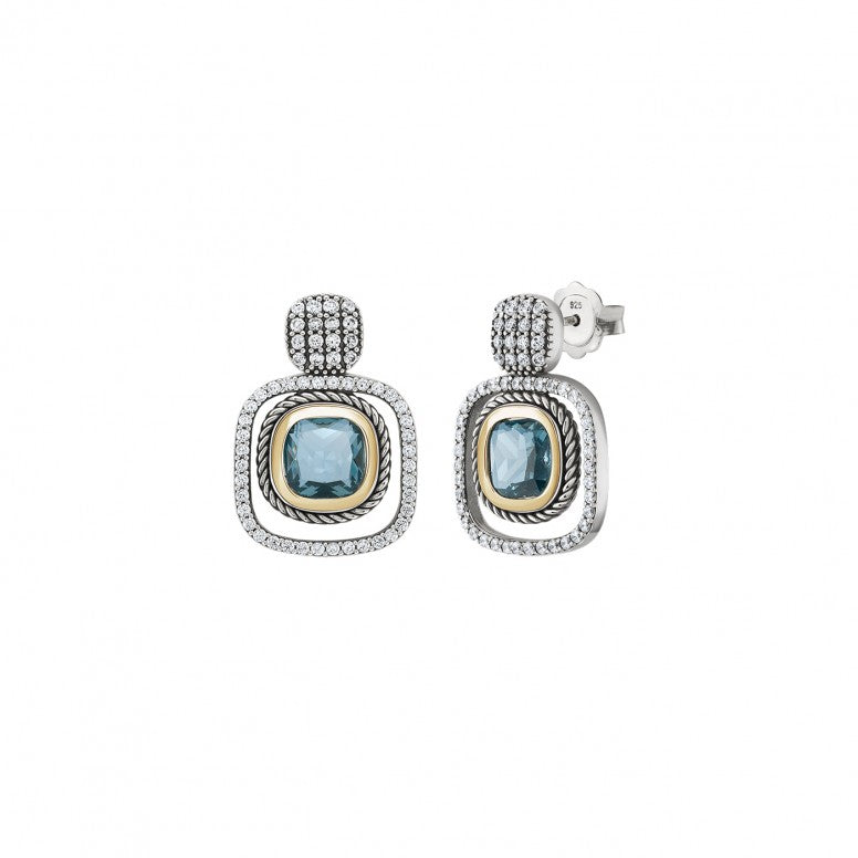 BRINCOS TASHI LONDON BLUE - Ana Joalheiros