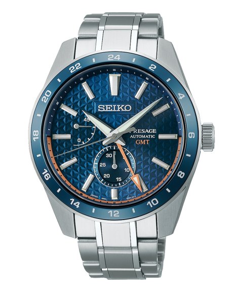 Relógio Seiko Presage Sharp Edged Series GMT Azul - Ana Joalheiros