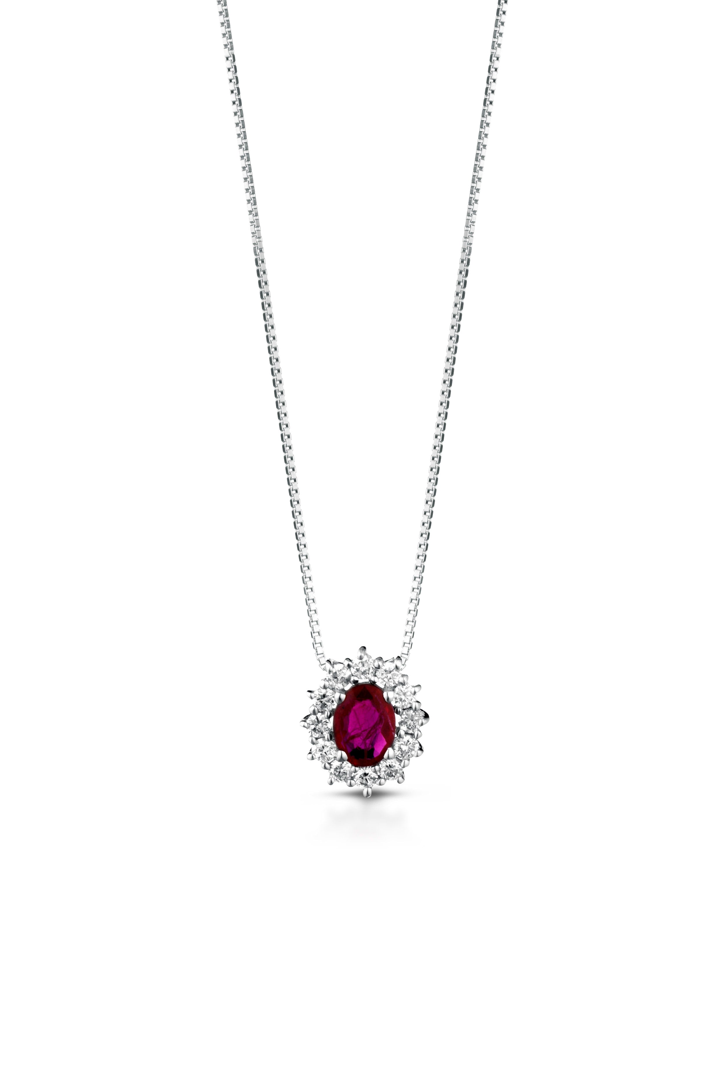 Colar Lelune Lady Di Ruby