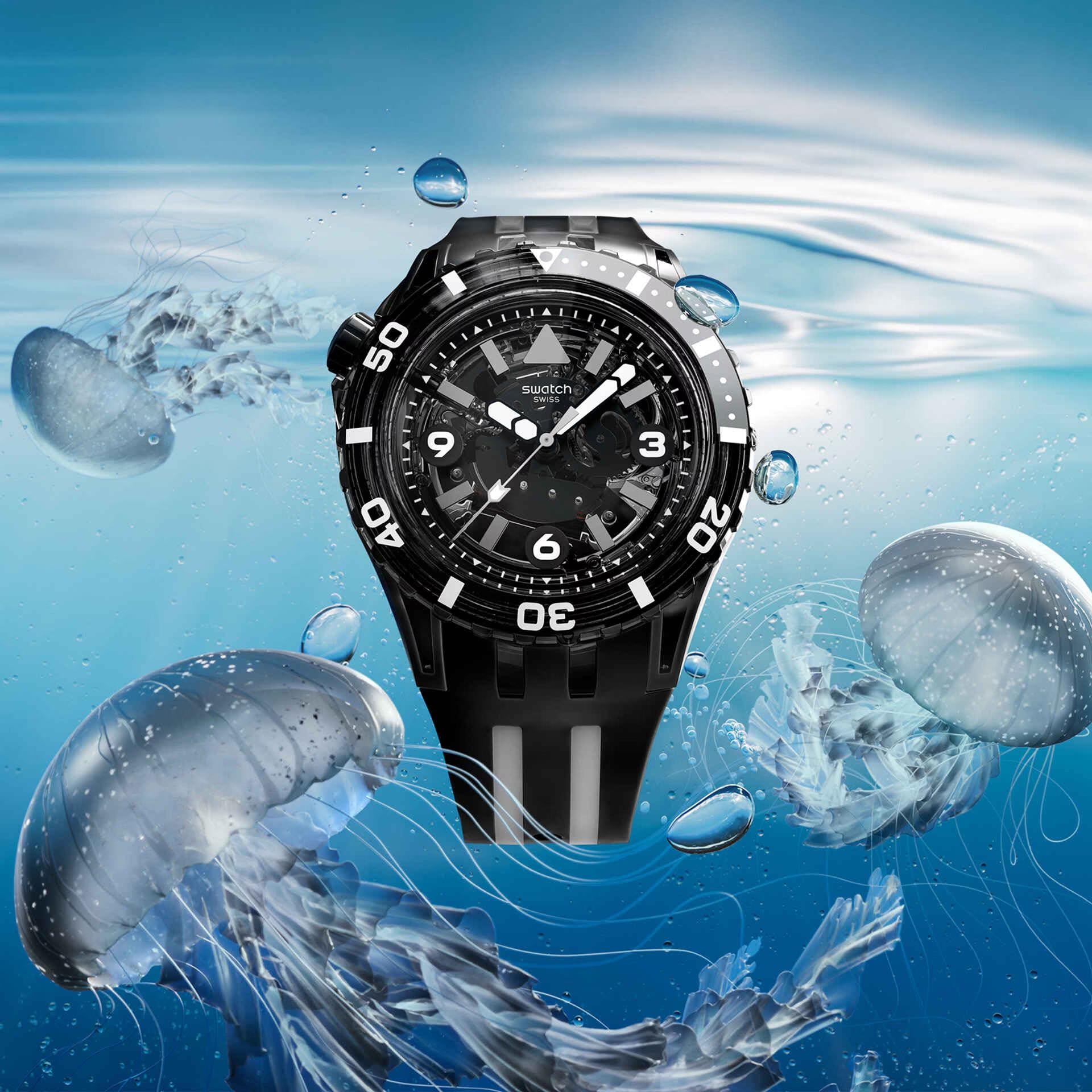 Relogio swatch BLACK SEA NETTLE - Ana Joalheiros