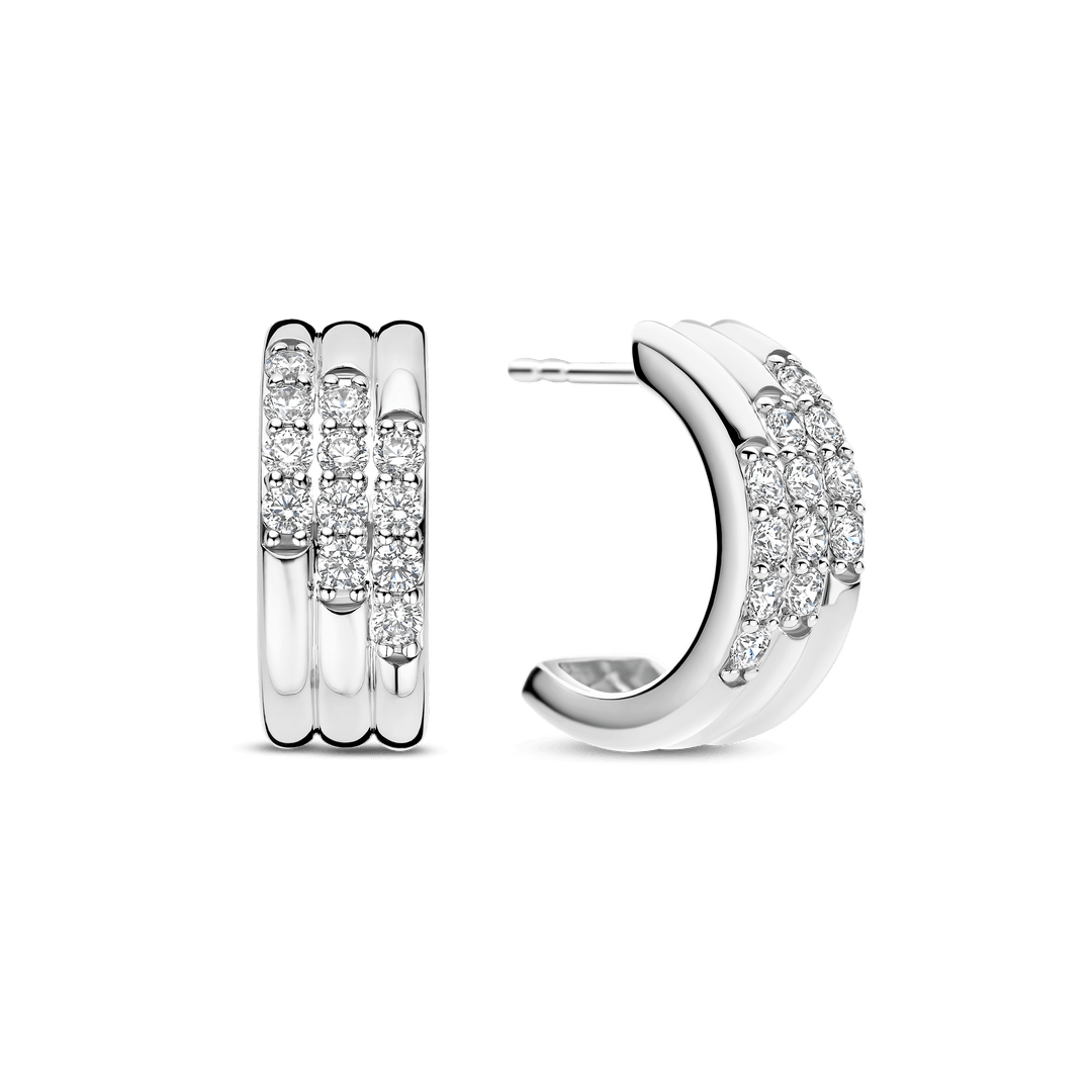 Argolas Tisento Stardust Zirconia Layered
