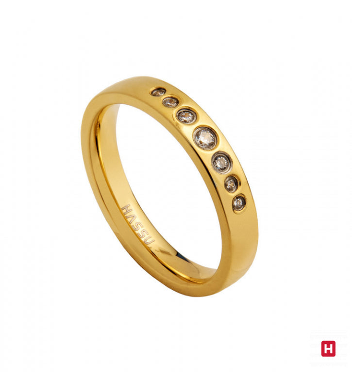 Aliança Hassu Golden Urban Shine - Ana Joalheiros