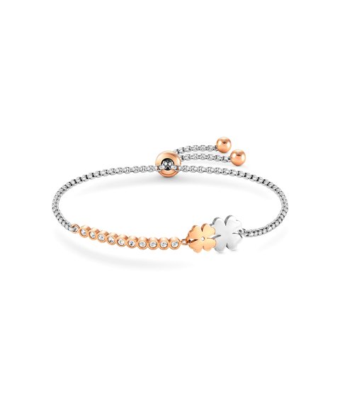 Pulseira Nomination Milleluci Rosa Trevo Duplo – Aço