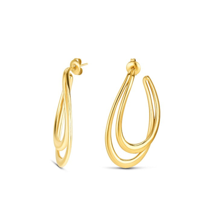 Brincos One Senhora Cascade Gold