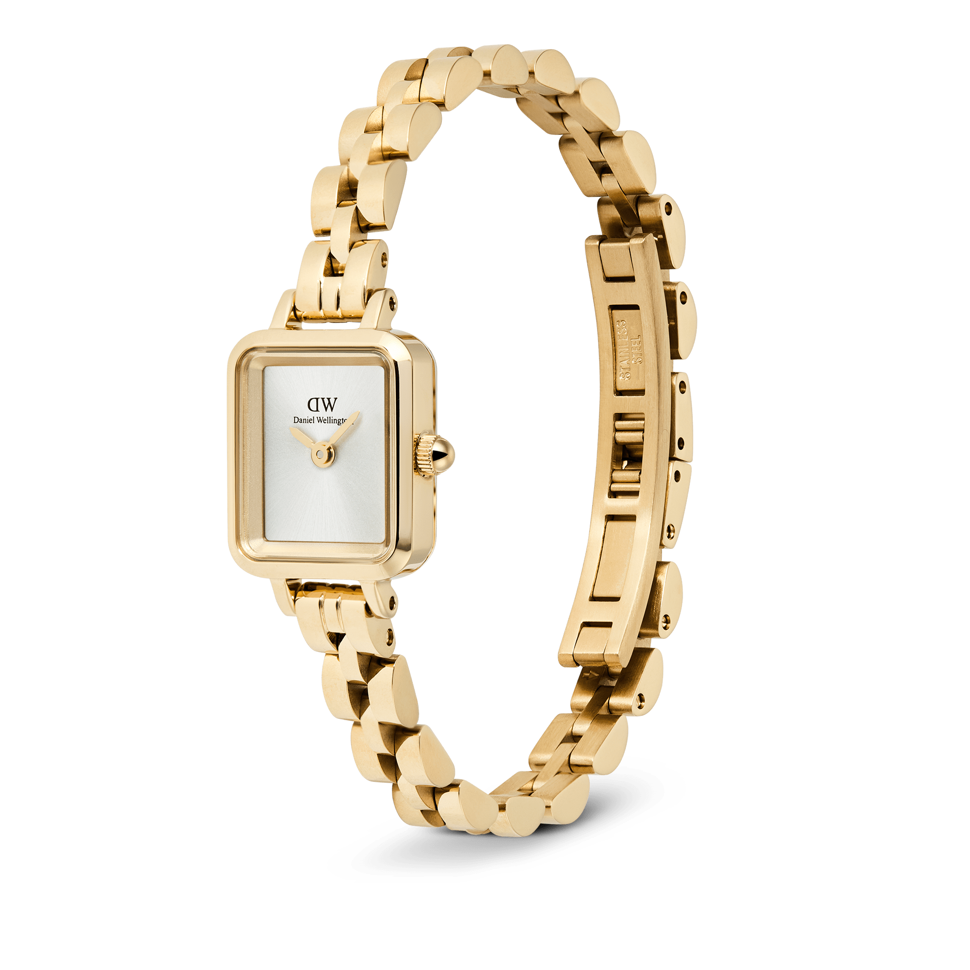 Relógio Daniel Wellington Quadro Mini Arch 3-link White Sun