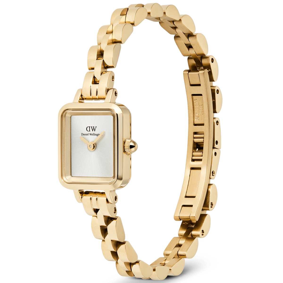 Relógio Daniel Wellington Quadro Mini Arch 3-link White Sun