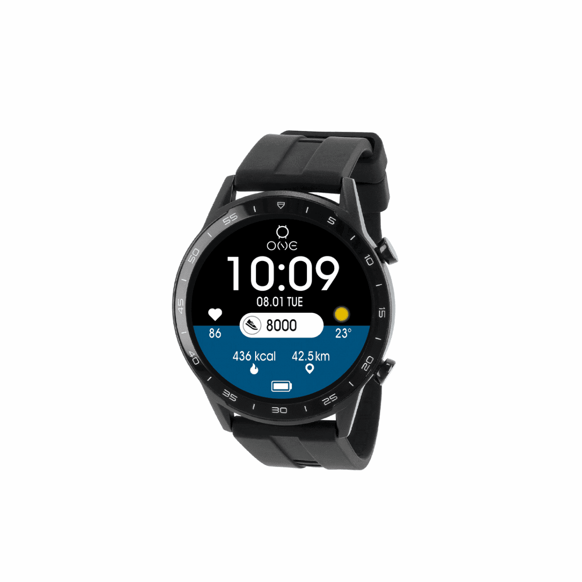 Relógio Smartwatch Men ForceFul Black Sil - Ana Joalheiros