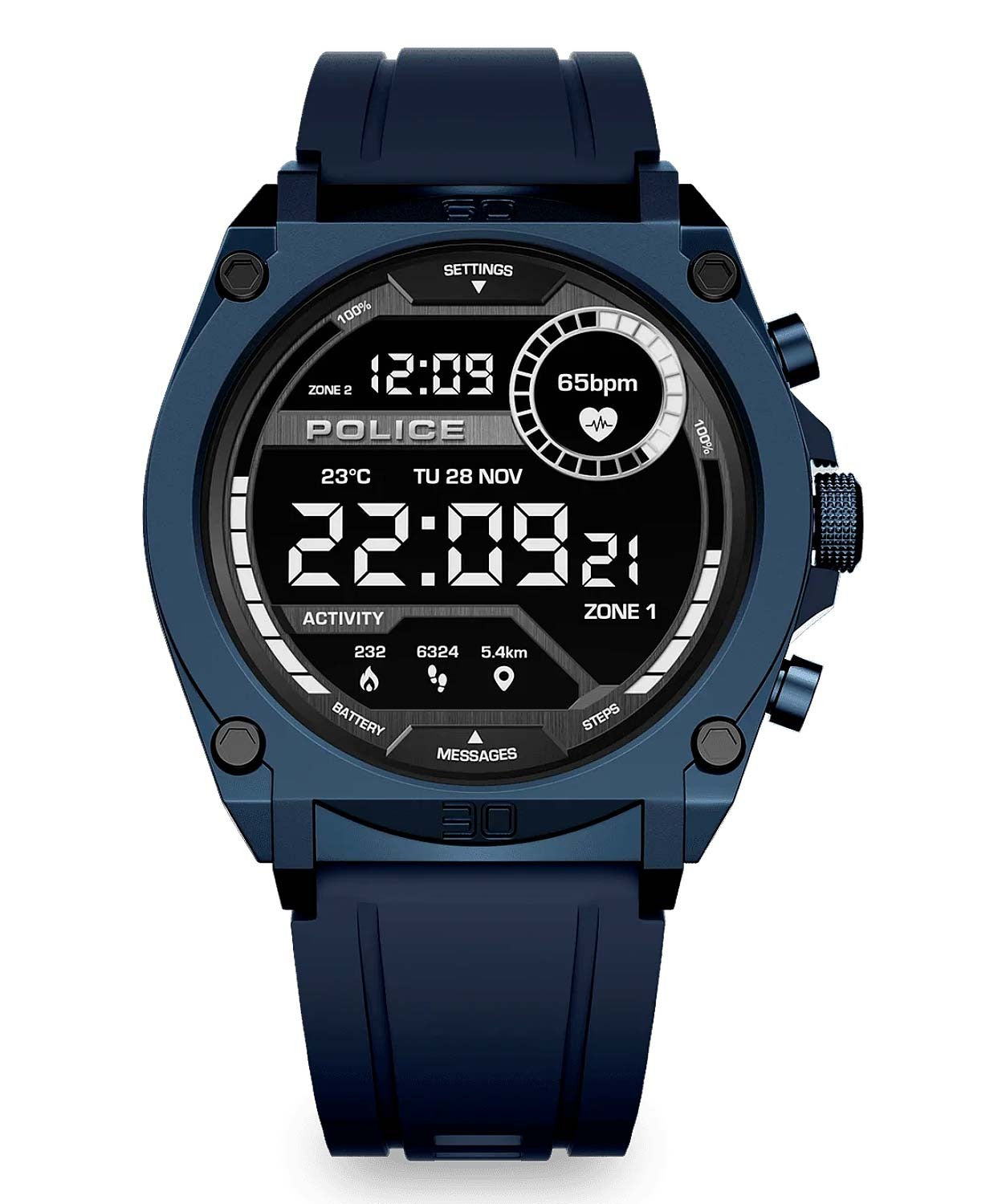Ana Joalheiros - Police relogios - Relógio Police azul smartwatch My Avatar
