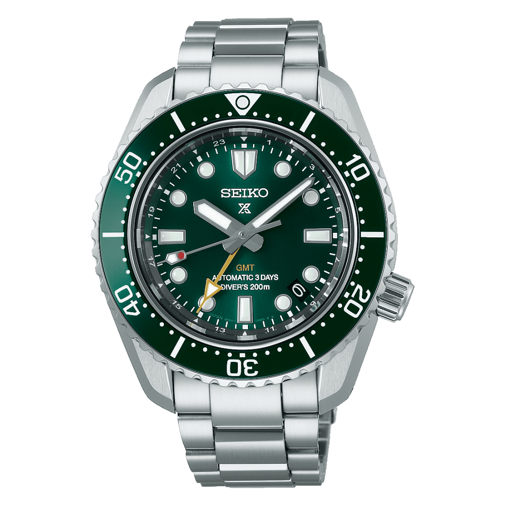 Relógio Seiko Prospex Reedição 1968 GMT 6R54 verde - Ana Joalheiros
