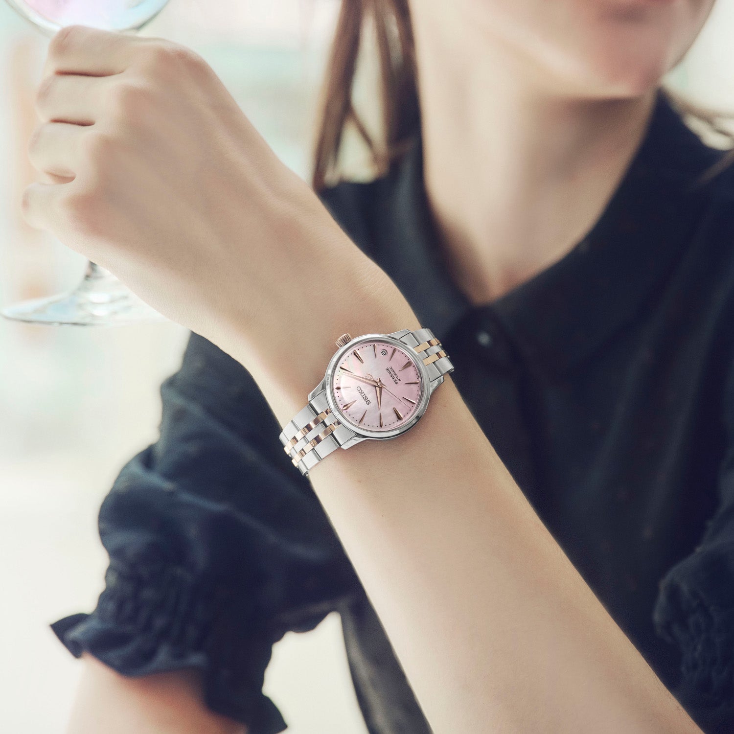 Relógio Presage Cocktail Edição Limitada Sakura Aviation