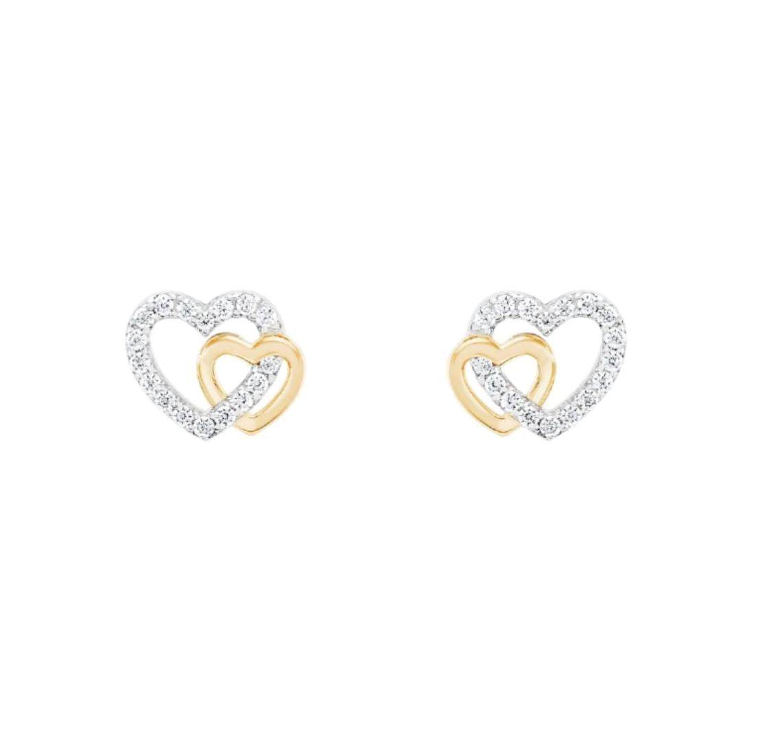 UNIKE CLASSY & CHIC TWO HEARTS GOLD - Ana Joalheiros