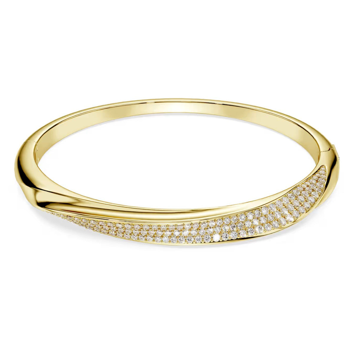 Pulseira Swarovski Classica Dourada
