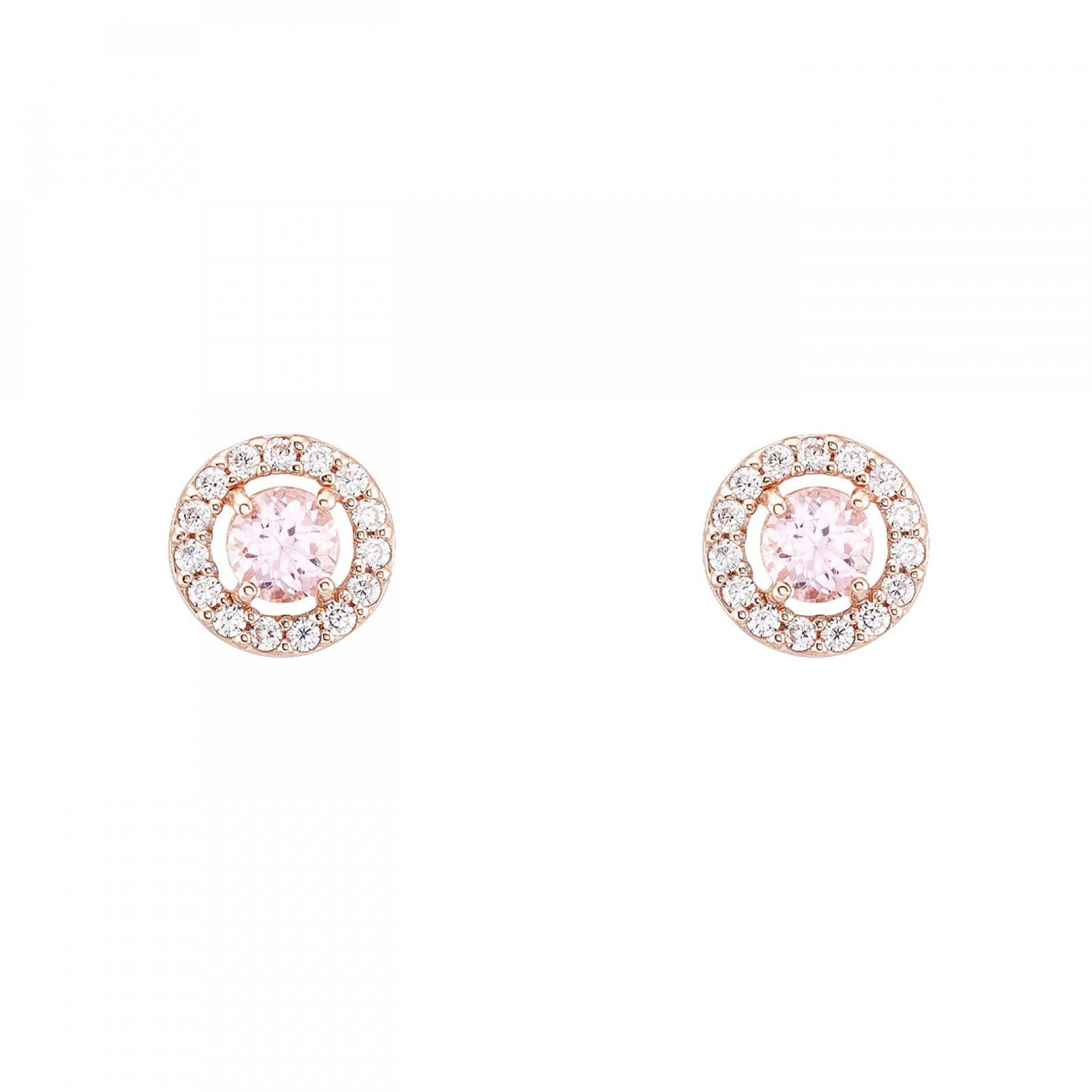 TORNILHOS UNIKE LOVE IN ROSE SOLITAIRE PINK - Ana Joalheiros