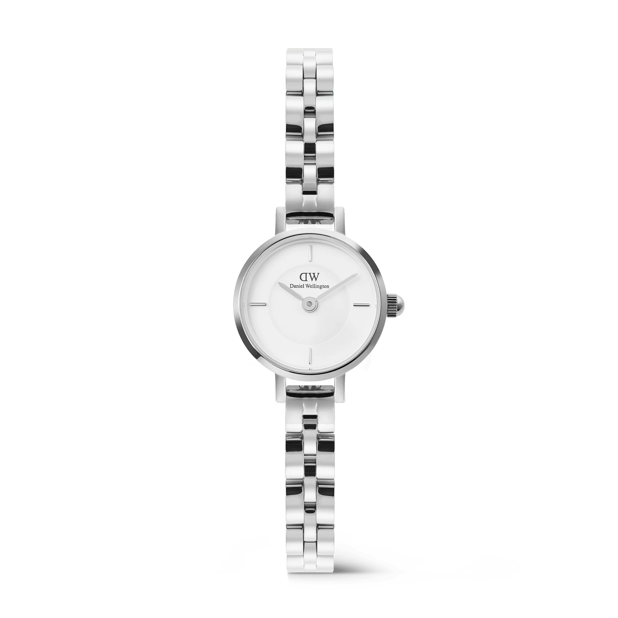 Relógio Daniel Wellington Petite Mini Arch 3-link White Sil