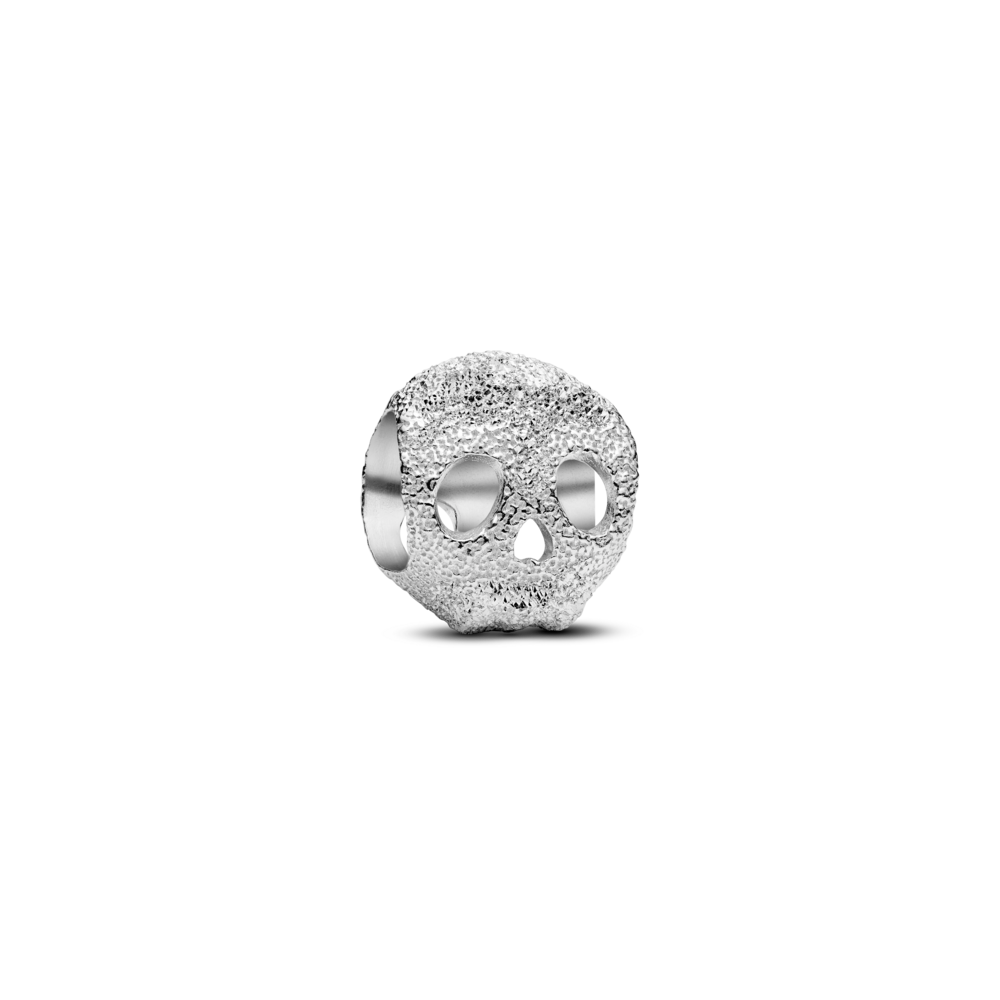 Conta Pandora Textured Skull