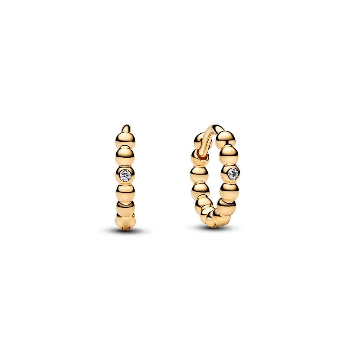 Brincos Pandora huggies Zirconias