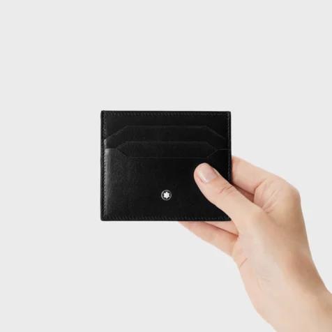 MONT BLANC CARTEIRA PELE Meisterstuck Card Holder 6CC Black