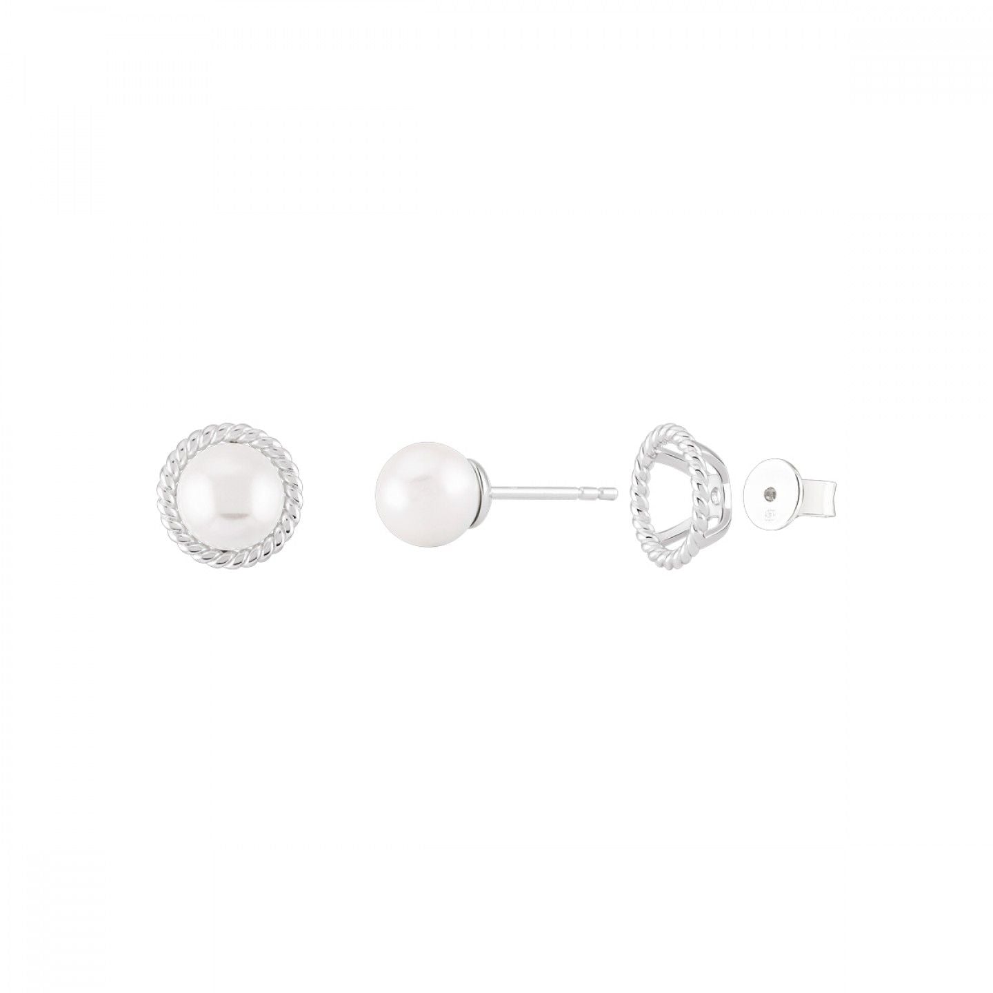 Brincos Unike Tornilhos Pearl Twist - Ana Joalheiros