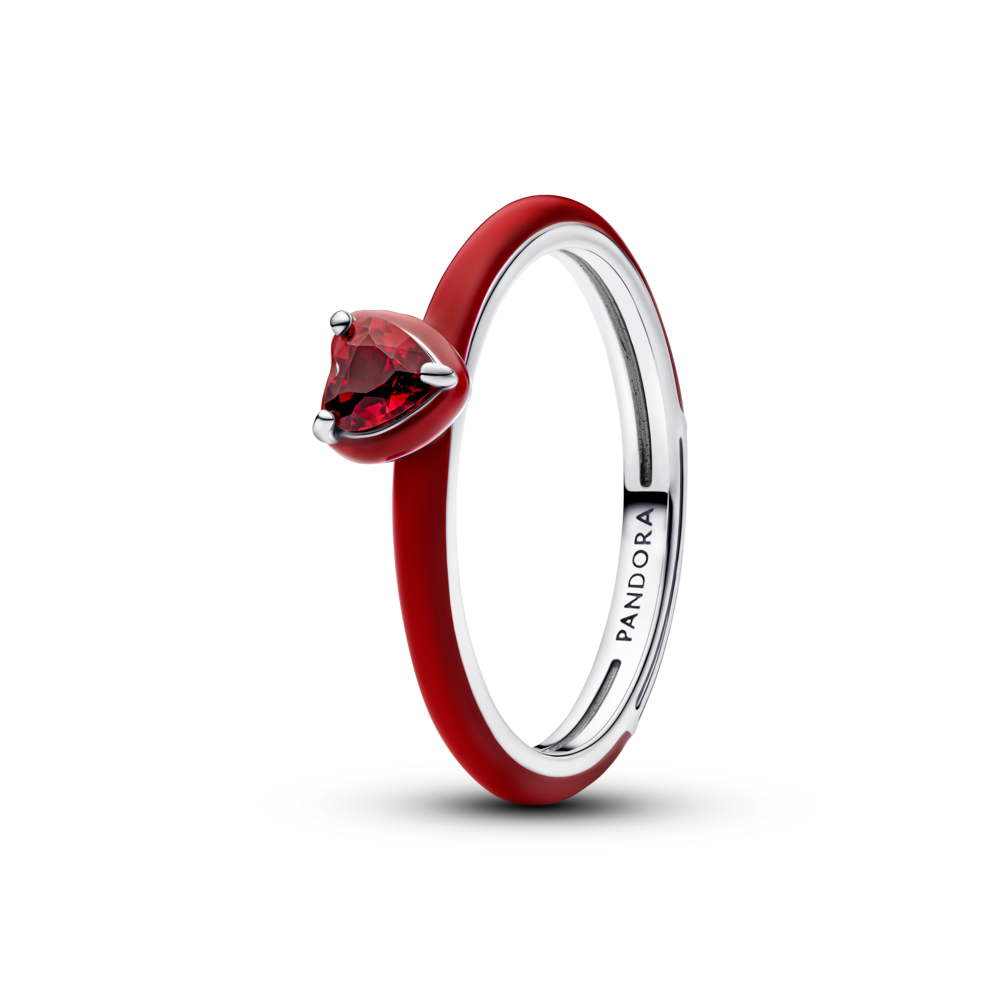Anel Pandora Heart Sterling
