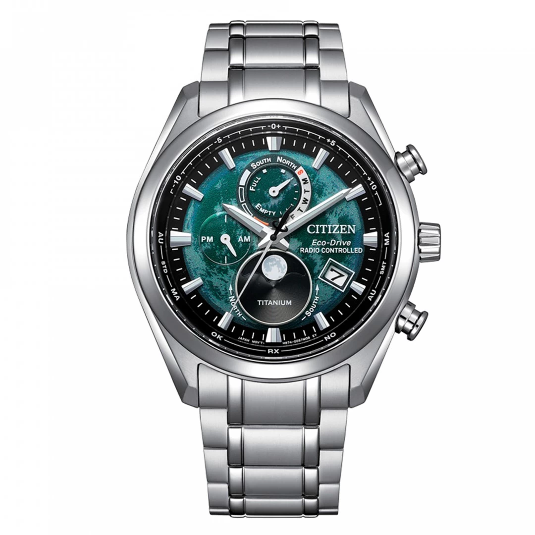 Relógio Citizen Eco-Drive Tsuki-Yomi Moonphase super titanix - Ana Joalheiros