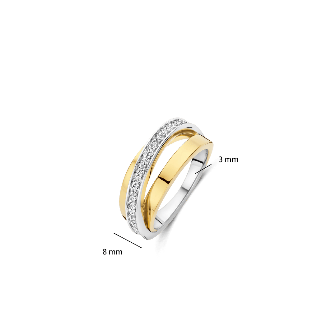 Anel Tisento Zirconia Crossover