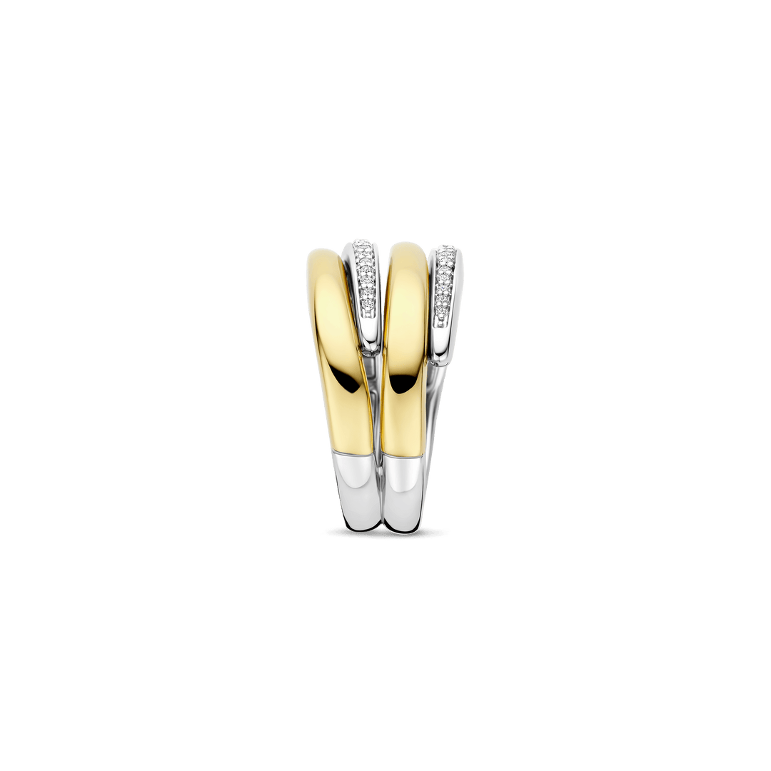Anel Tisento Bold Zirconia Layered