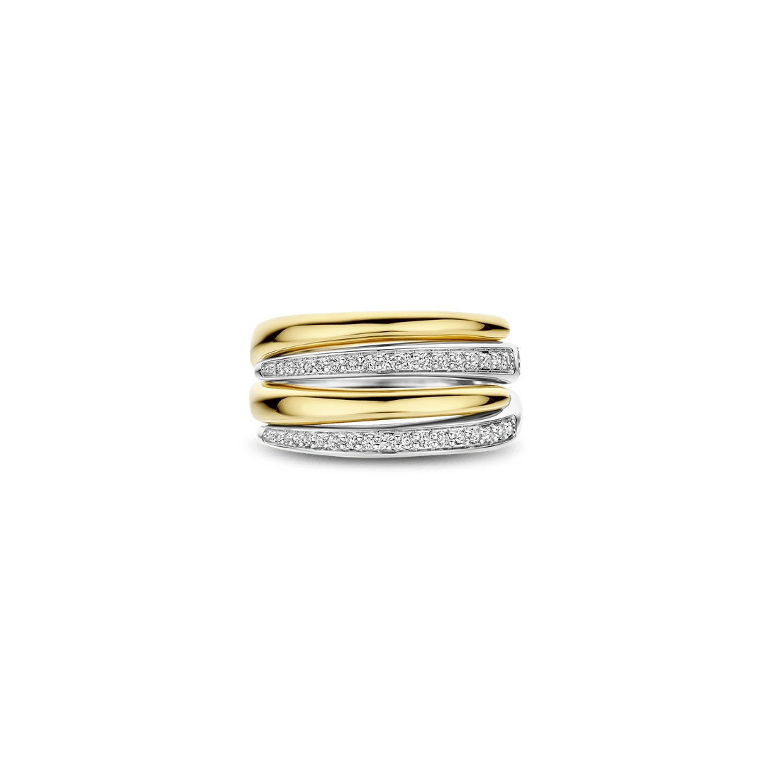 Anel Tisento Bold Zirconia Layered
