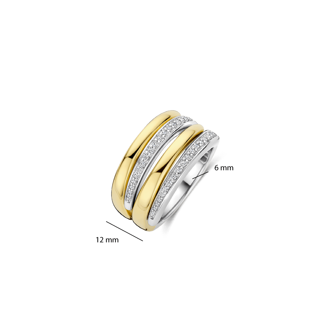 Anel Tisento Bold Zirconia Layered