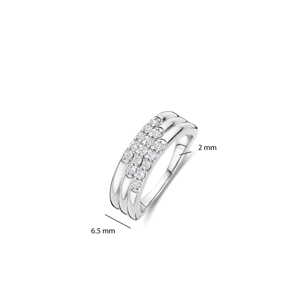 Anel Tisento Stardust Zirconia Layered