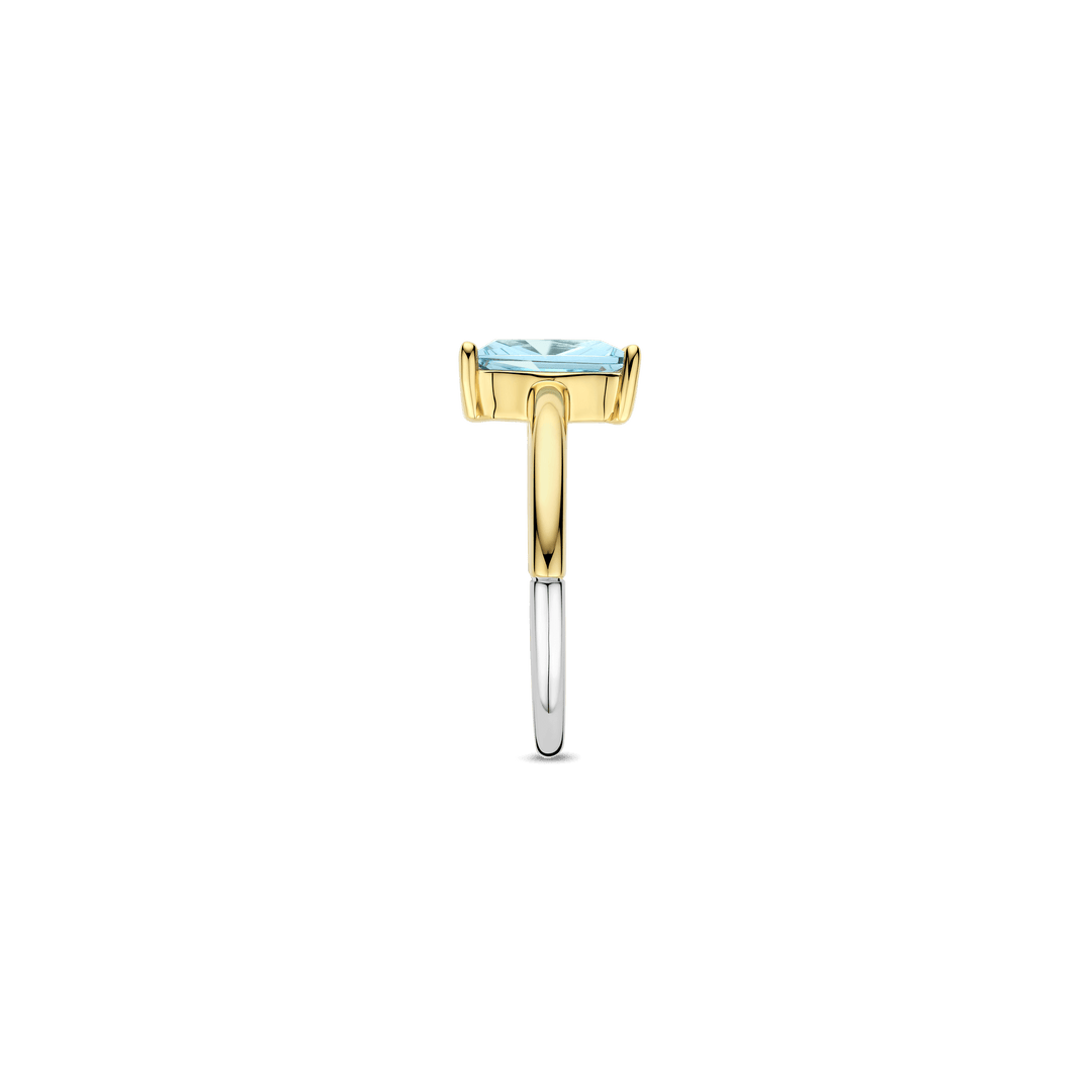 Anel Tisento Zirconia Ring Light Blue