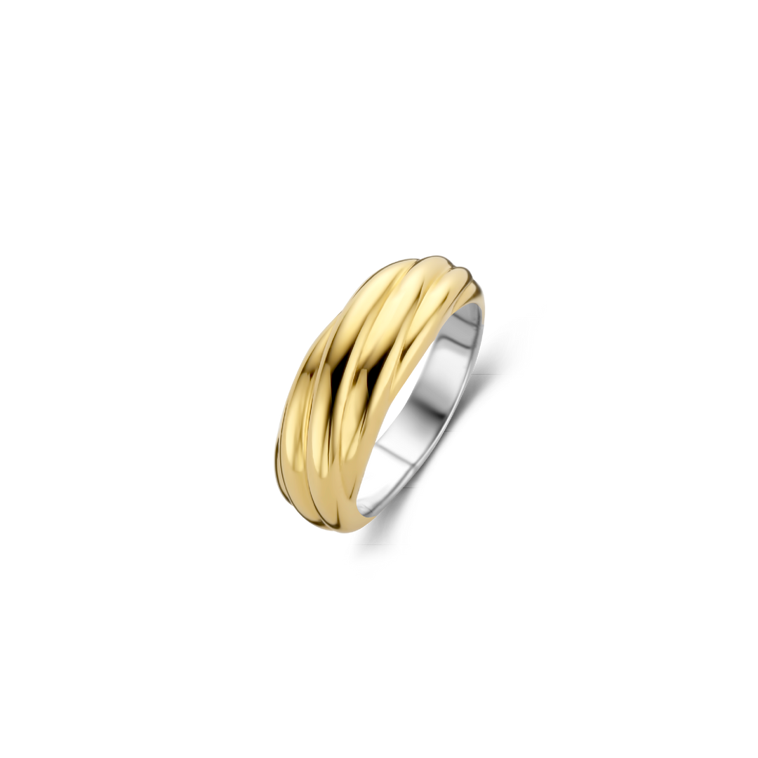 Anel Tisento Dourado - Ana Joalheiros