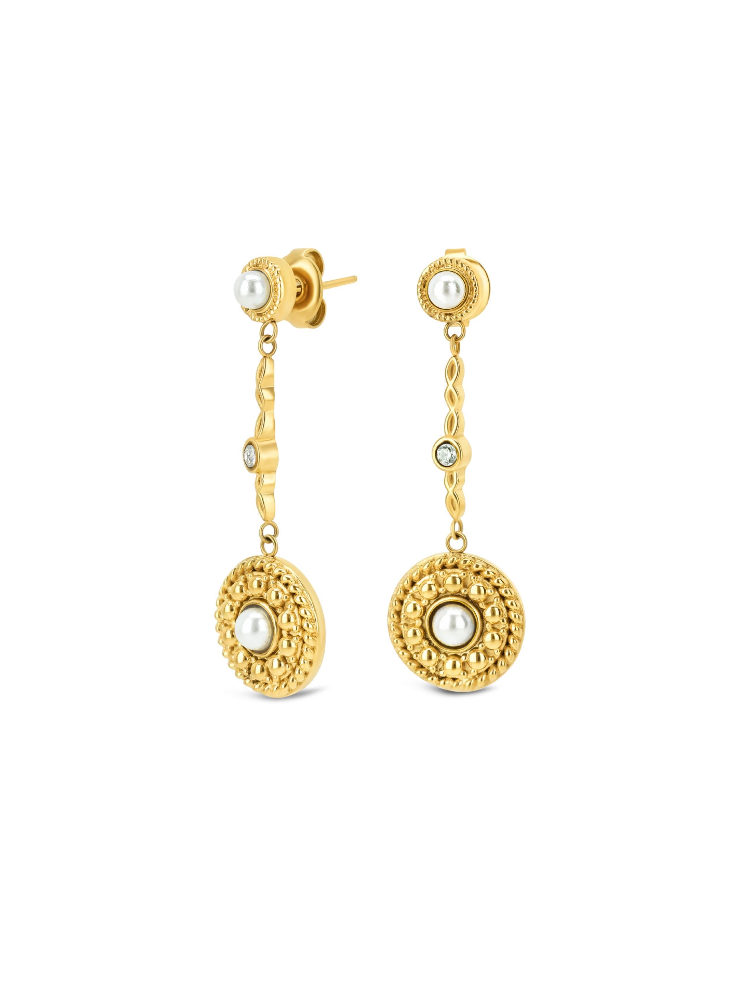 Brincos One Senhora Ophelia Long Gold