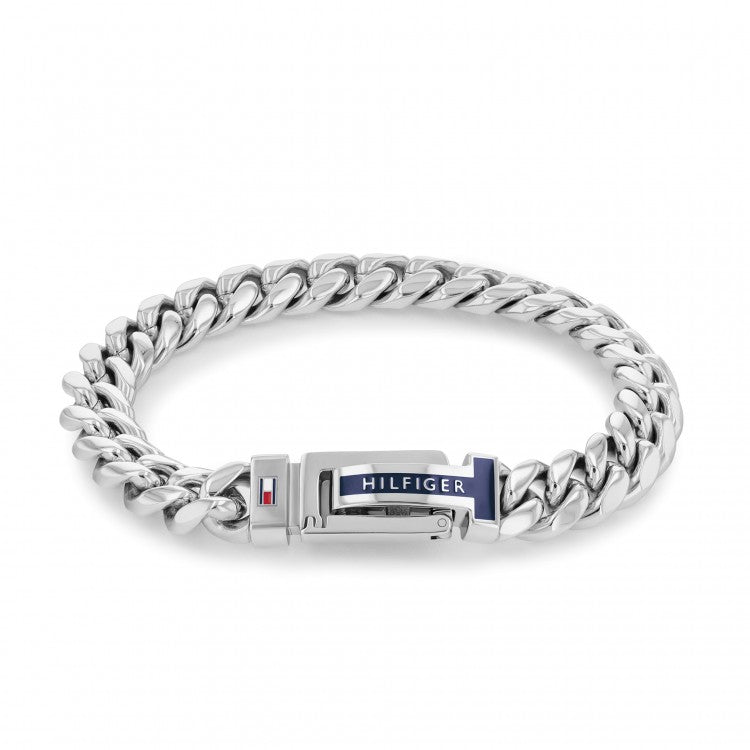 Pulseira Tommy Hilfiger Men Braided Prateado - Ana Joalheiros