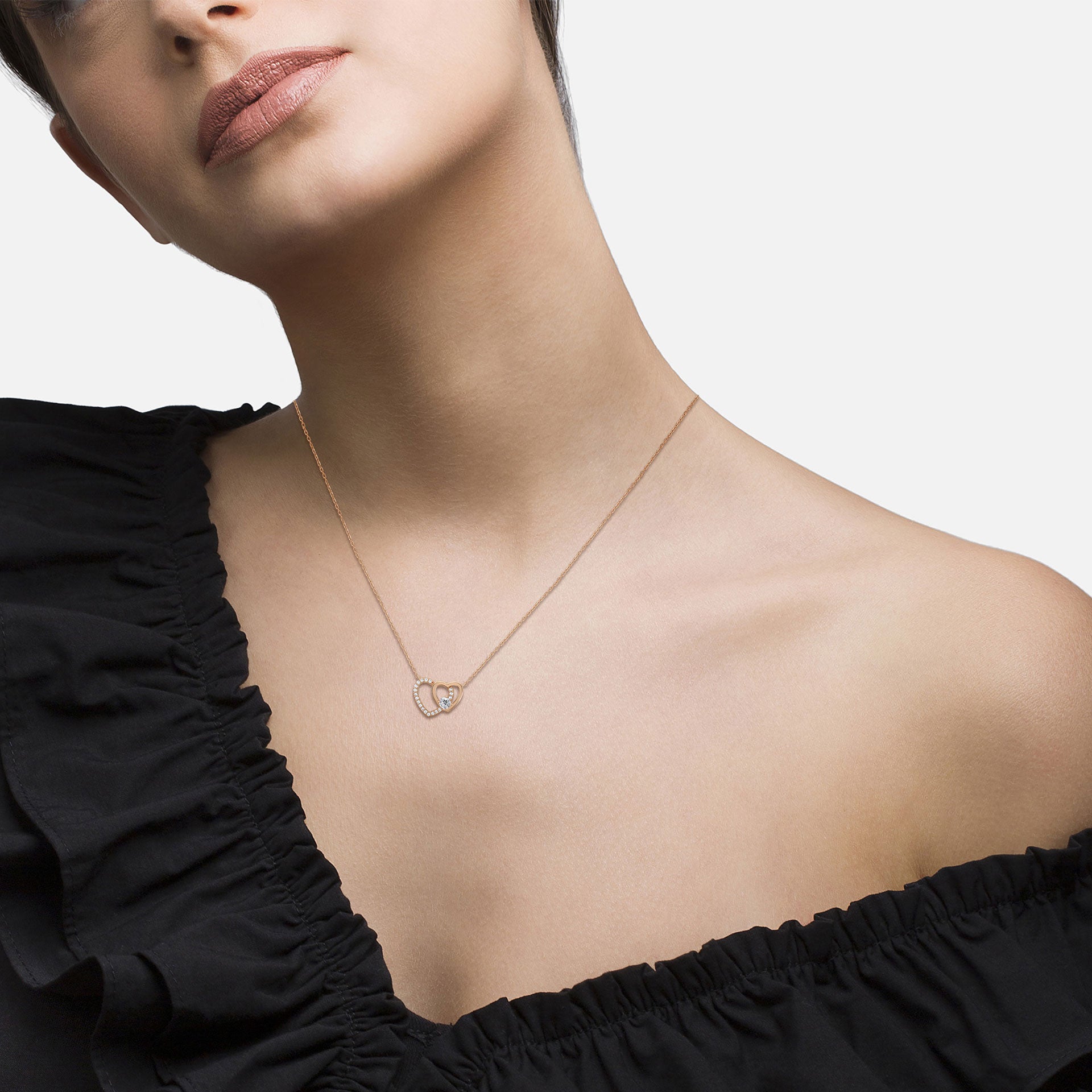 COLAR UNIKE HEART SOLITAIRE
