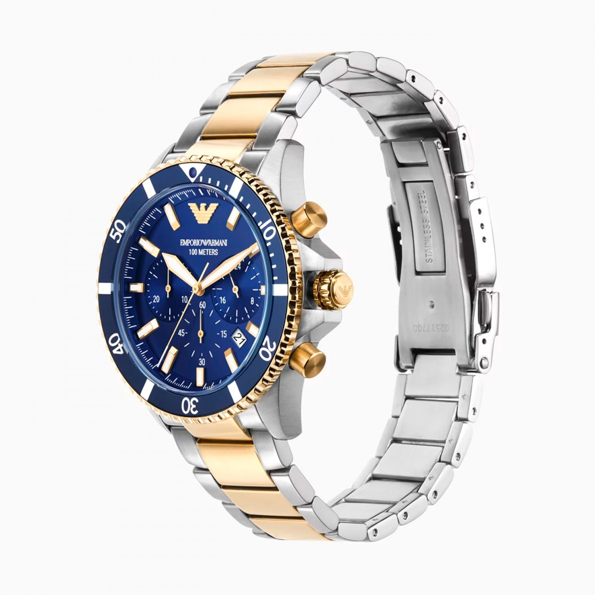 Relógio Empório Armani Diver Bicolor