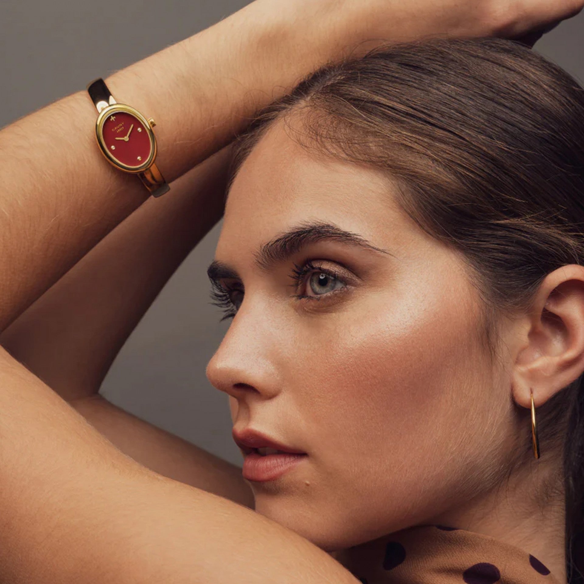 Relógio Cauny Amber vermelho