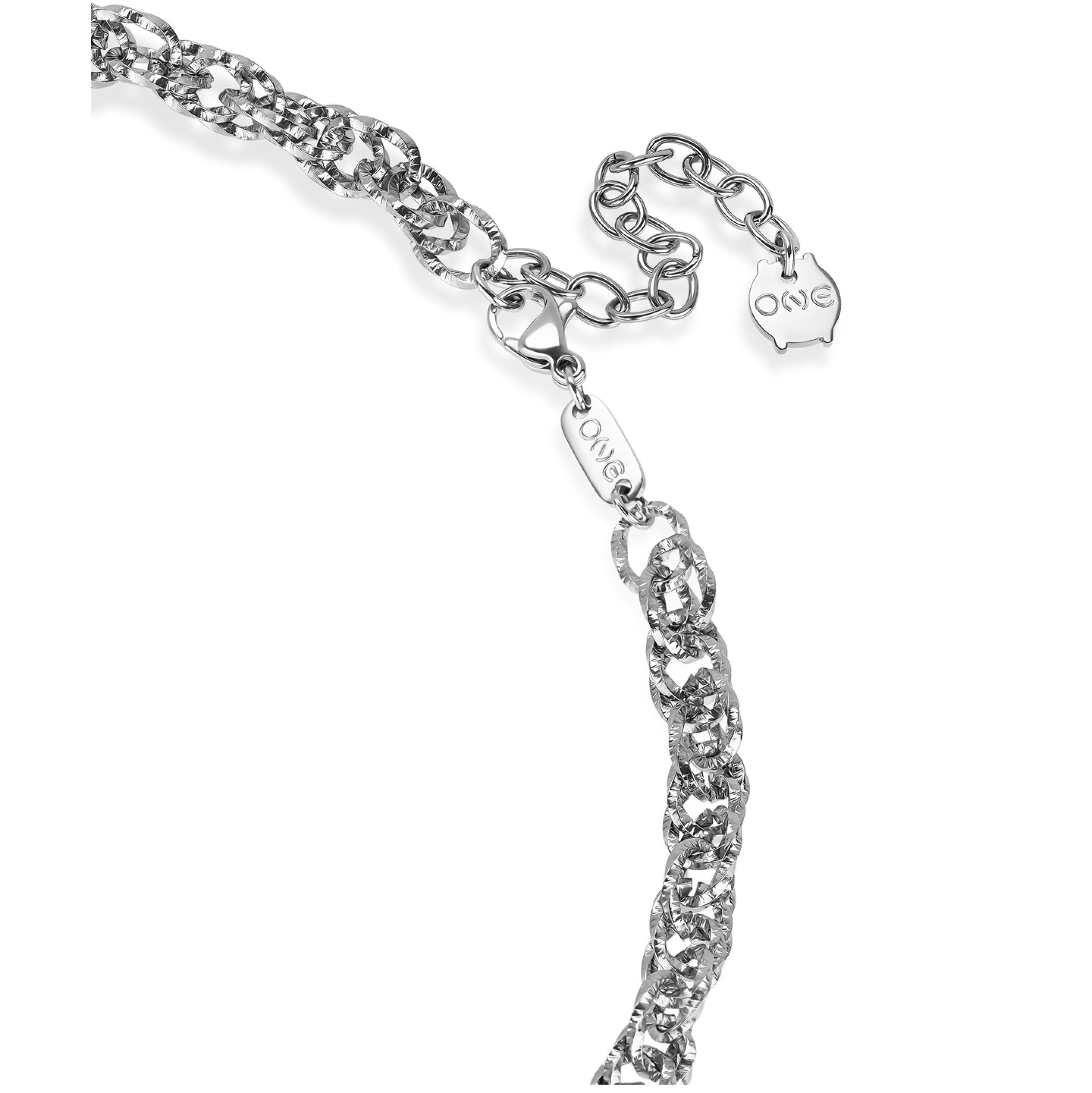 Colar One Energy Master Union Double Silver