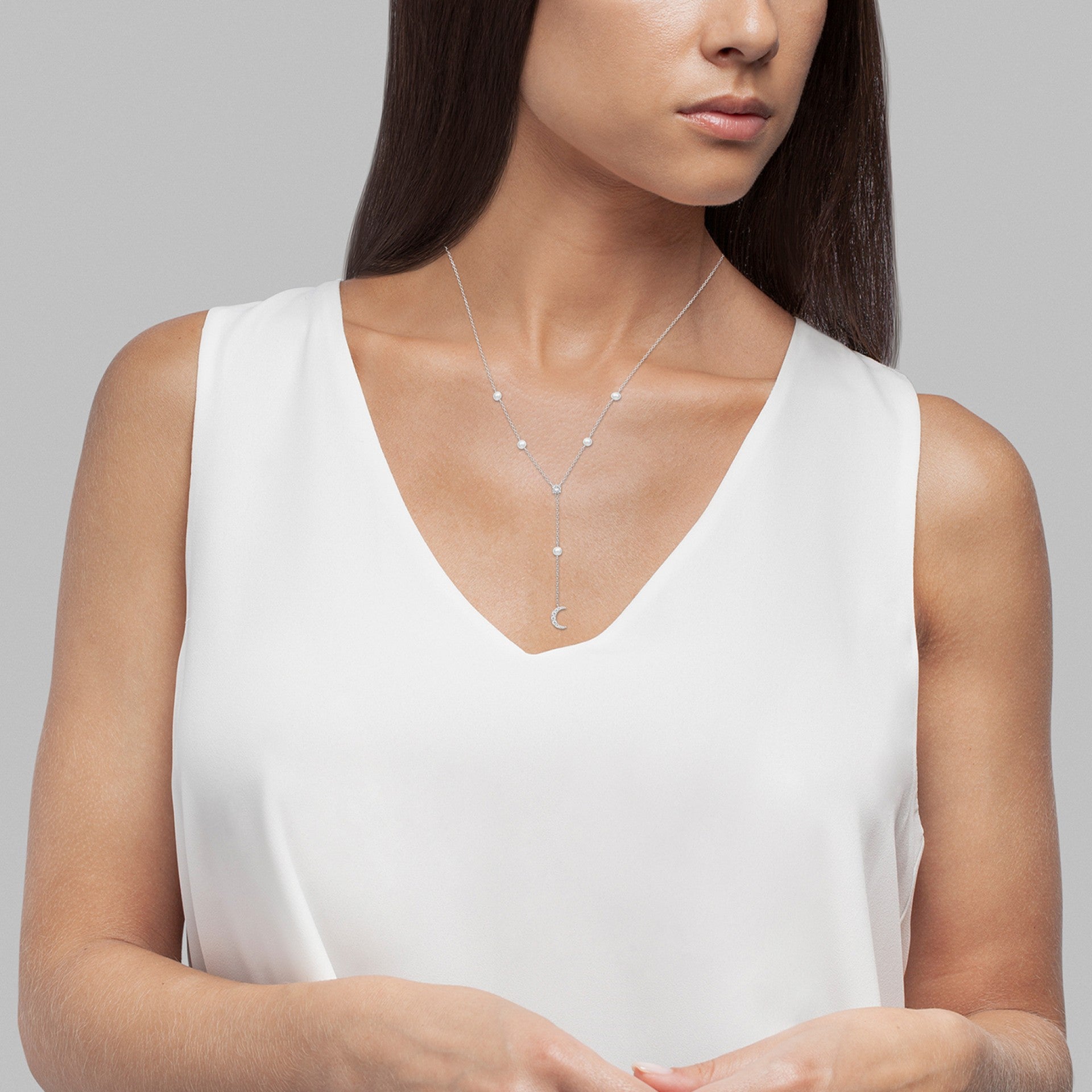 Colar Unike Matchy Lua & Pérolas